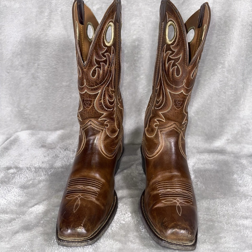 Ariat Sport Western Boots for Men 8.5 D Brown Cowboy Classic - Picture 5 of 14